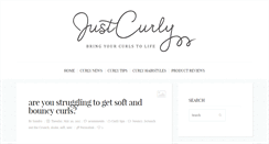 Desktop Screenshot of justcurly.com