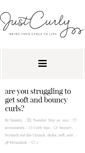 Mobile Screenshot of justcurly.com